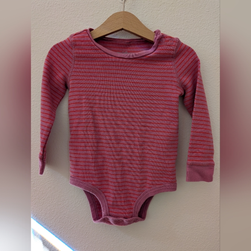 Oshkosh Pink Striped Kids One Piece Baby Girl 24 Month